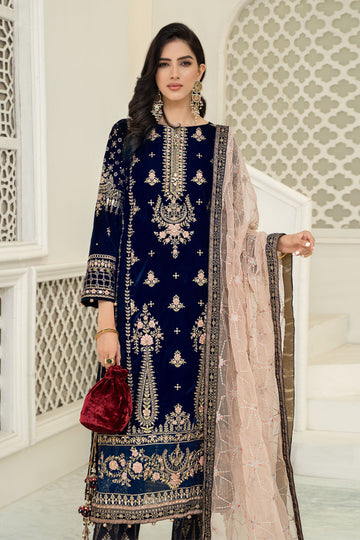 Maria B Suit Blue SF-W22-03 Evening Wear Formal Wear 2022 Online Shopping